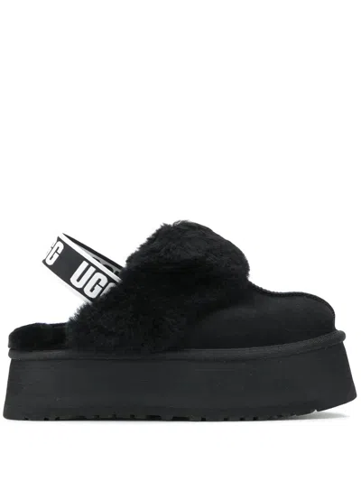 Ugg Sling-back Slipper Shoes In Black