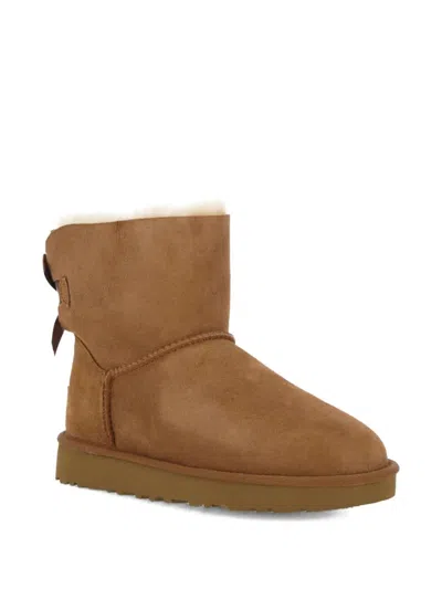 Ugg Woman "mini Bailey Bow Ii" In Brown