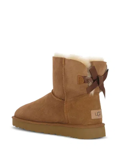 Ugg Woman "mini Bailey Bow Ii" In Brown