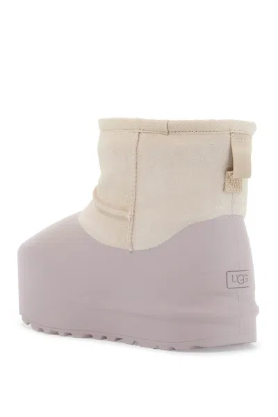 Ugg Woman Classic Mini Pumped Molded In Purple