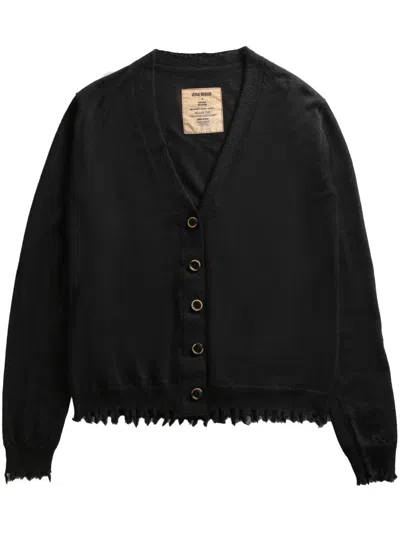 Uma Wang Cashmere Cardigan With Buttons In Black