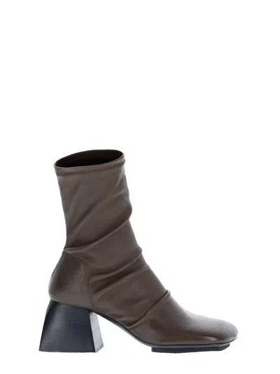 Uma Wang Cleated Boots In Brown