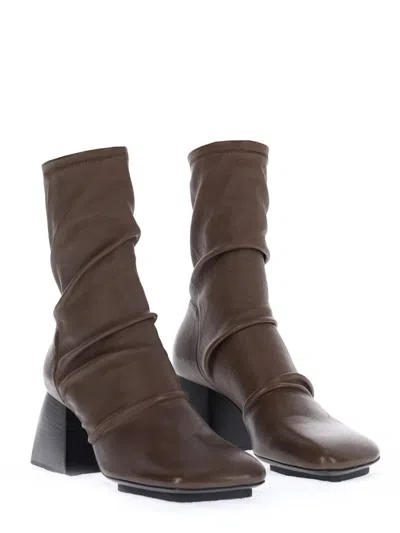 Uma Wang Cleated Boots In Brown