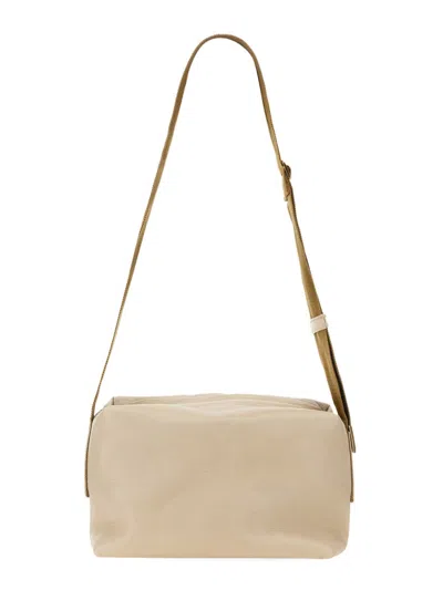 Uma Wang Rectangular Leather Shoulder Bag With Adjustable Strap