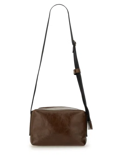 Uma Wang Leather Rectangular Shoulder Bag