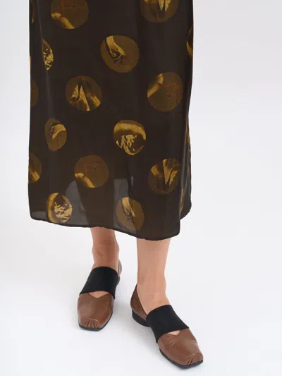 Uma Wang Printed Maxi Dress Sleeveless Design In Multi