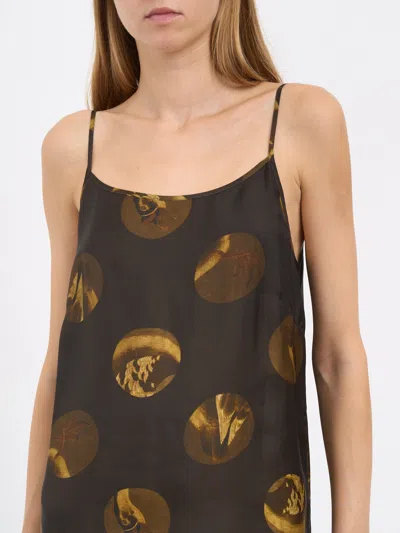 Uma Wang Printed Maxi Dress Sleeveless Design In Multi