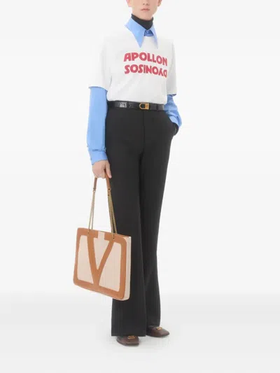 Valentino Dyonisos Apollon Print T-shirt In White