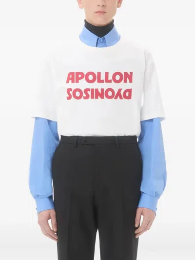 Valentino Dyonisos Apollon Print T-shirt In White