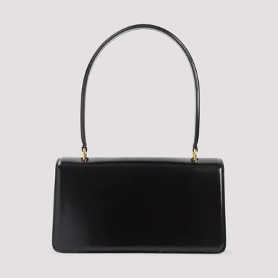 Valentino Garavani Vain Vlogo Leather Top-handle Bag In Black