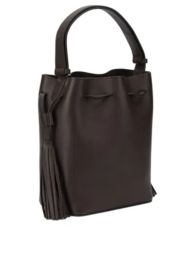 Valentino Garavani  Garavani Small So Seau Bucket Bag In Leather Woman Brown Uni In Brown