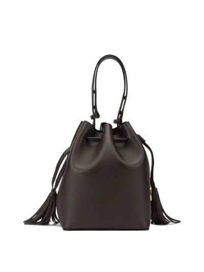 Valentino Garavani  Garavani Small So Seau Bucket Bag In Leather Woman Brown Uni In Brown