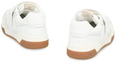 Valentino Garavani Joie De Jouer Leather Low-top Sneakers In White