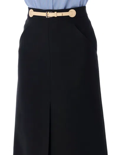 Valentino Garavani Midi Skirt In Black