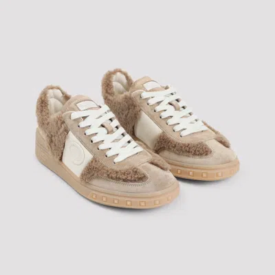 Valentino Garavani Upvillage Lace-up Sneakers In Neutral
