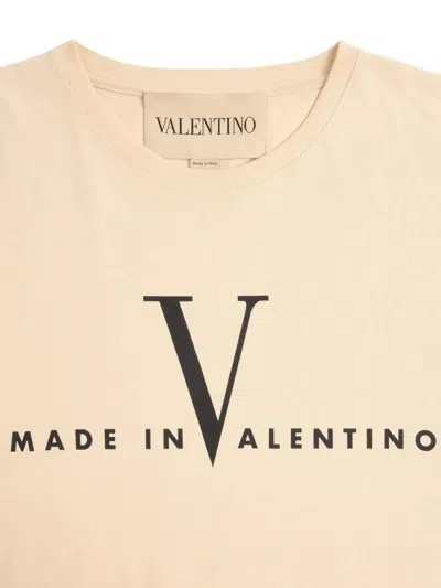 Valentino Garavani Cotton T-shirt With Made In Print Clothing