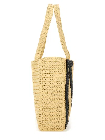 Valentino Viva Superstar Large Raffia Shopping Tote Bag In Neutral