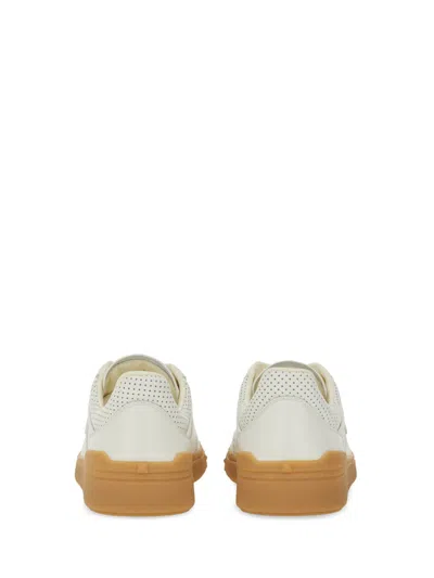 Valentino Garavani Low-top Perforated Sneakers Rubber Sole In White