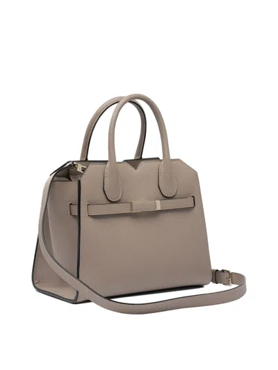 Valextra Grey Calf Leather Handbag