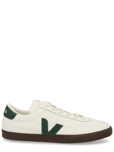 Veja Multicolour Leather Suede Sneaker In White