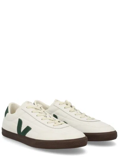 Veja Multicolour Leather Suede Sneaker In White