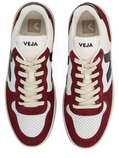 Veja Multicolour Leather And Suede In White