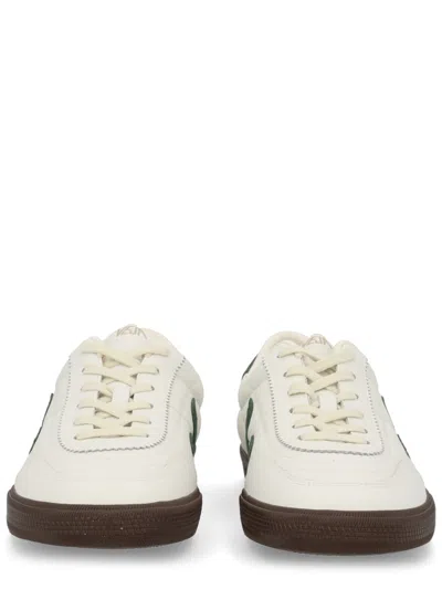 Veja Multicolour Leather Suede Sneaker In White