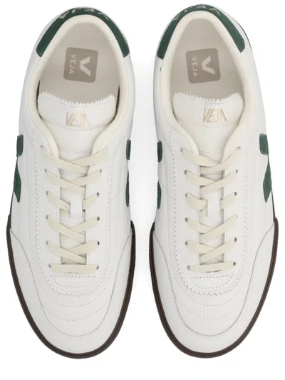 Veja Multicolour Leather Suede Sneaker In White