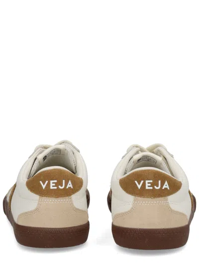 Veja Multicolour Organic Leather In White