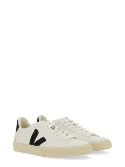 Veja Campo Leather Low-top Sneakers In White