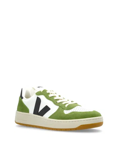 Veja V-10 Prime Leather Sneakers In Multi