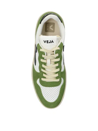 Veja V-10 Prime Leather Sneakers In Multi