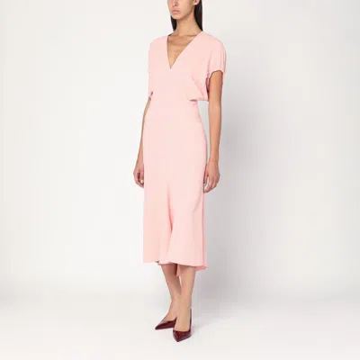 Victoria Beckham Satin Midi Dress 1325wdr006381avi R Vibec Ap
