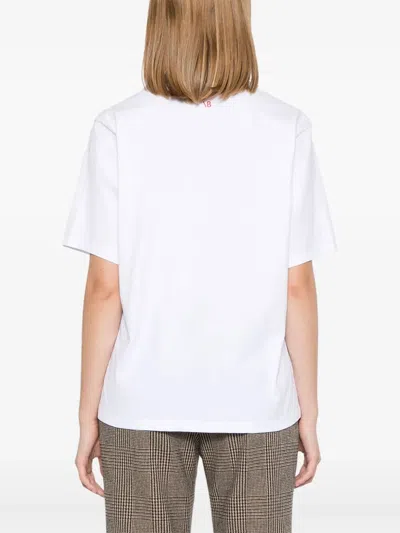 Victoria Beckham `my Dad Had A Rolls-royce` Slogan Cotton T-shirt In White