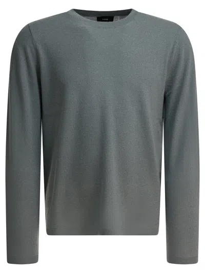 Vince Cashmere And Silk Crewneck Sweater Knitwear Grey