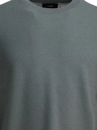 Vince Cashmere And Silk Crewneck Sweater Knitwear Grey
