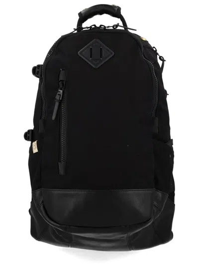 Visvim Black Nylon Lamb Skin Backpack In Black