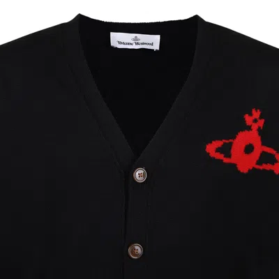 Vivienne Westwood Black Wool Alex Cardigan
