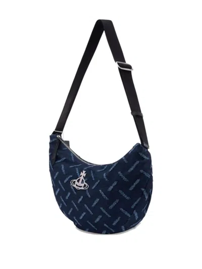 Vivienne Westwood Clara Cross Body Bag In Blue