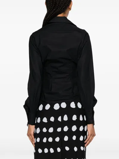 Vivienne Westwood Long Sleeve Collared Top With Cuffed Sleeves