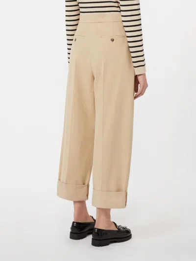 Weekend Max Mara Bronzo Long Trouser Beige In Neutral