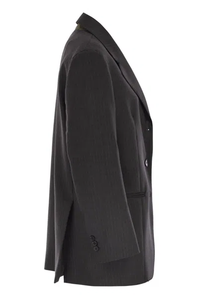 Weekend Max Mara Edmea - Wool Canvas Blazer In Multi