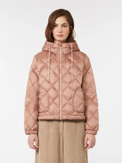 Weekend Max Mara Eris Quilted Jacket Rose In Neutral