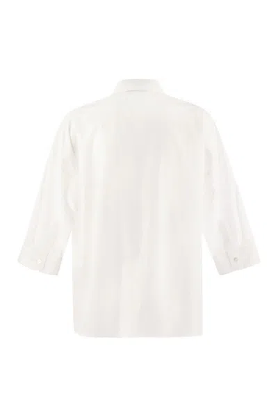 Weekend Max Mara Weekend Maxmara Giralda Soft Poplin Shirt In White