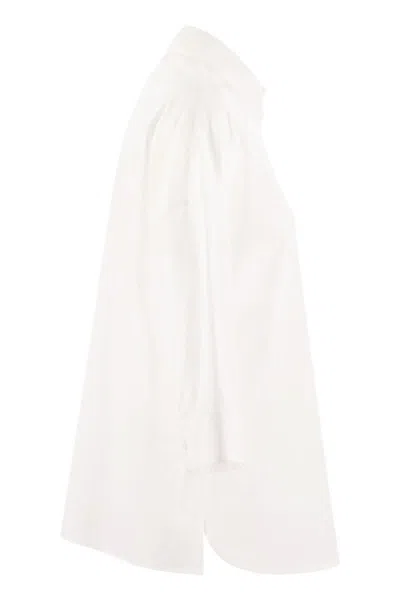 Weekend Max Mara Weekend Maxmara Giralda Soft Poplin Shirt In White