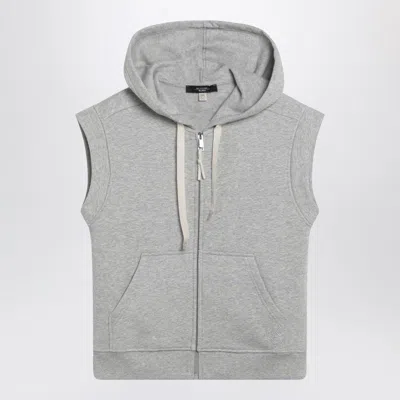 Weekend Max Mara Grey Cottonfleece Gilet In Gray