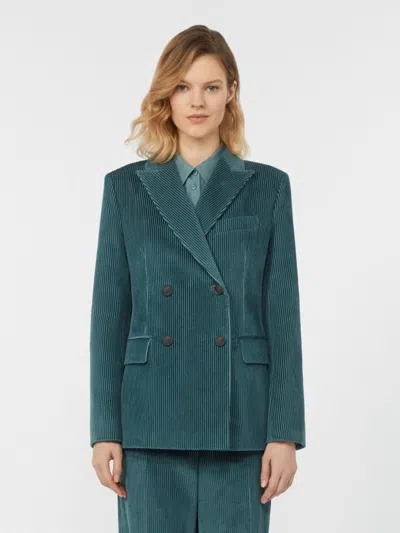Weekend Max Mara Katanga Jacket Denim In Green