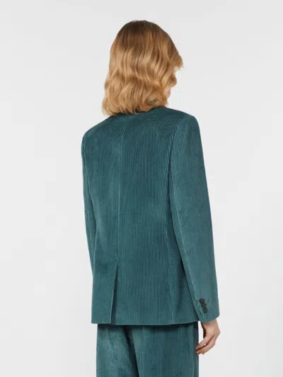 Weekend Max Mara Katanga Jacket Denim In Green