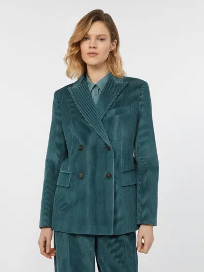 Weekend Max Mara Katanga Jacket Denim In Green