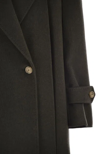 Weekend Max Mara Weekend Maxmara Smalto Wool Drape Coat In Green